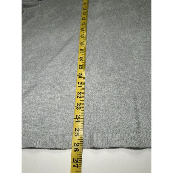 J JILL Grey sweater pullover size 1X Super Soft stretchy Comfy Casual - Picture 4 of 9